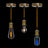 Prolite E27 Pendant Kit - Antique Gold with Gold Fabric Cord - Back Panel and Connections