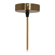 Prolite E27 Pendant Kit - Antique Gold with Gold Fabric Cord - Main View