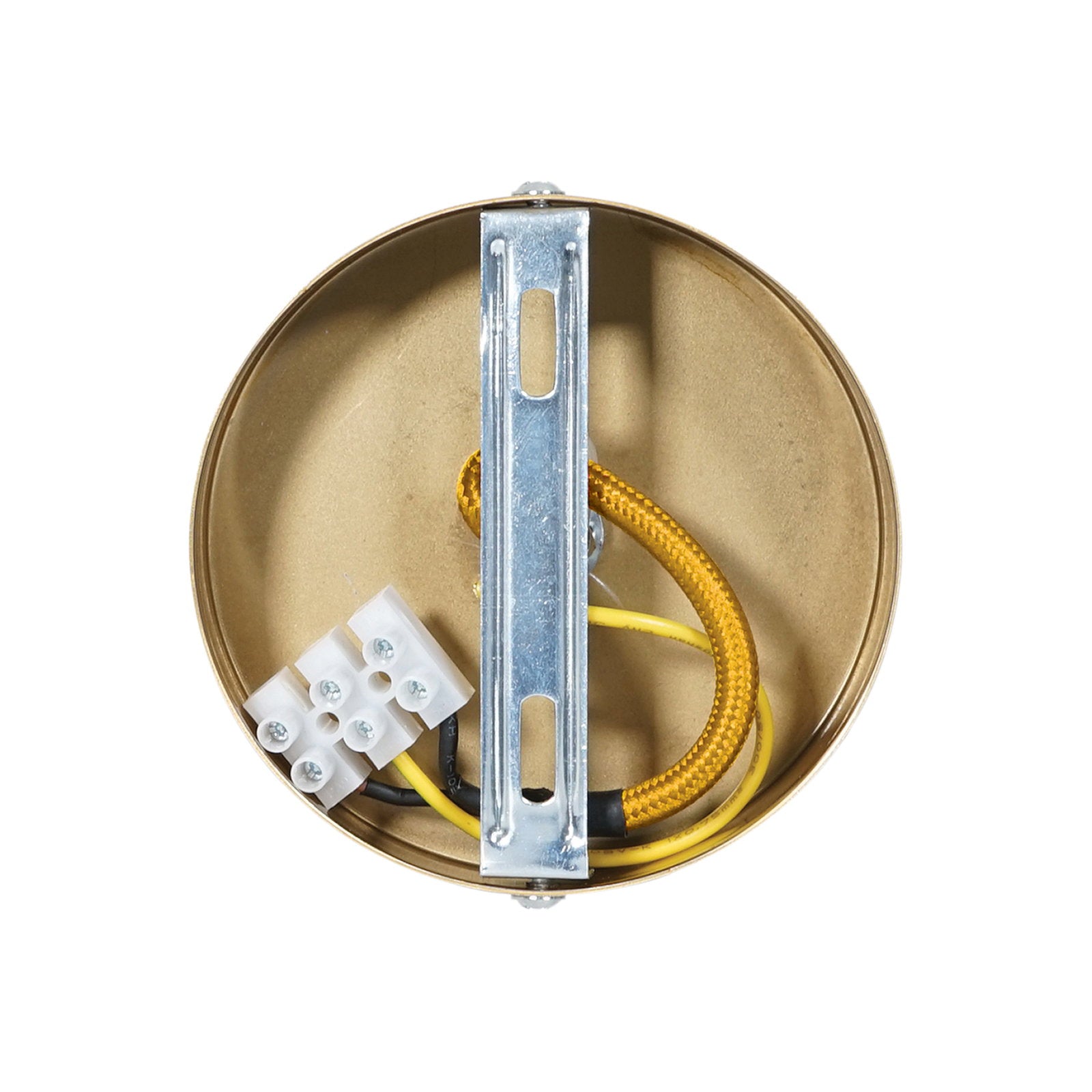 Prolite E27 Pendant Kit - Antique Gold with Gold Fabric Cord - Alternate View 3