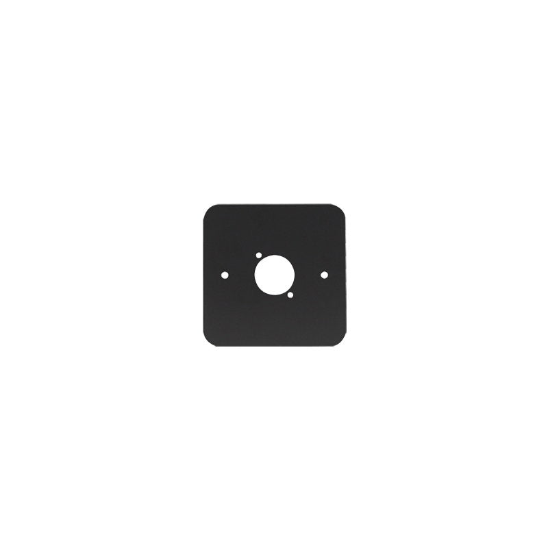 Penn Elcom Single Gang D Type Wall Plate Black (81511-RC) - Main View
