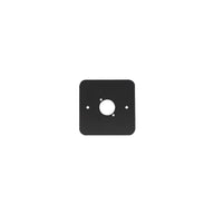Penn Elcom Single Gang D Type Wall Plate Black (81511-RC) - Main View