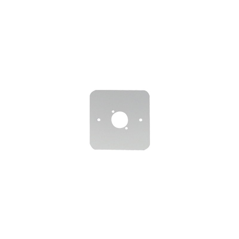 Penn Elcom Single Gang D Type Wall Plate Silver (81511-RCS) - Main View