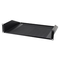 Penn Elcom 2U 19" Vented Rack Mount Shelf Black (R1194/2UVK) - Alternate View 1