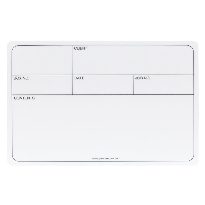 Penn Elcom Self Adhesive Tour Label - X Large (D2117L) - Main View