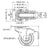 Penn Elcom 100mm Automatic Swivel Braked Castor (W0985-AUTO) - Back Panel and Connections
