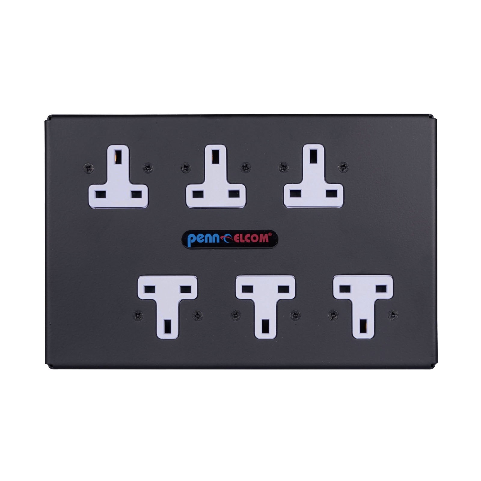 Penn Elcom 13A Power Distribution Unit (PDU16-6UK) - Back Panel and Connections