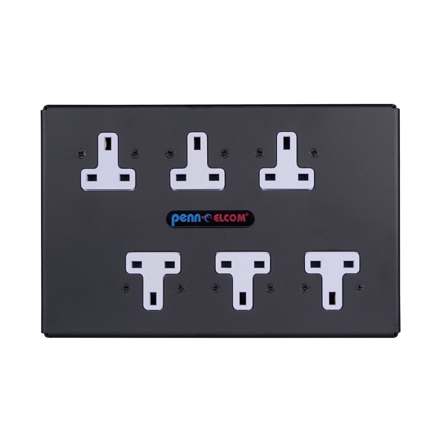 Penn Elcom 13A Power Distribution Unit (PDU16-6UK) - Back Panel and Connections