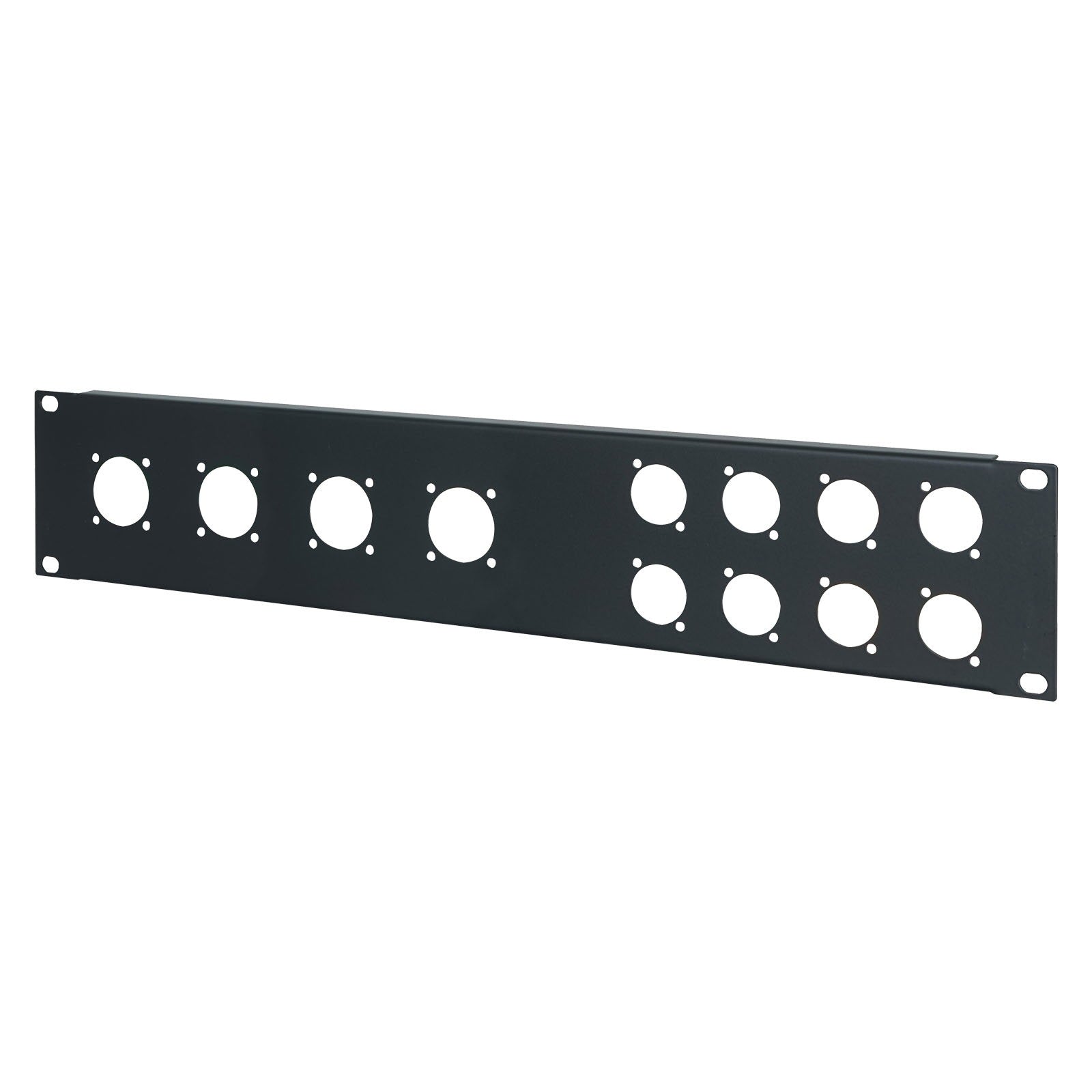 Penn Elcom 2U 19" Punched Rack Panel – 8 D and 4 G Type  (R1273MPR/2UK) - Alternate View 1