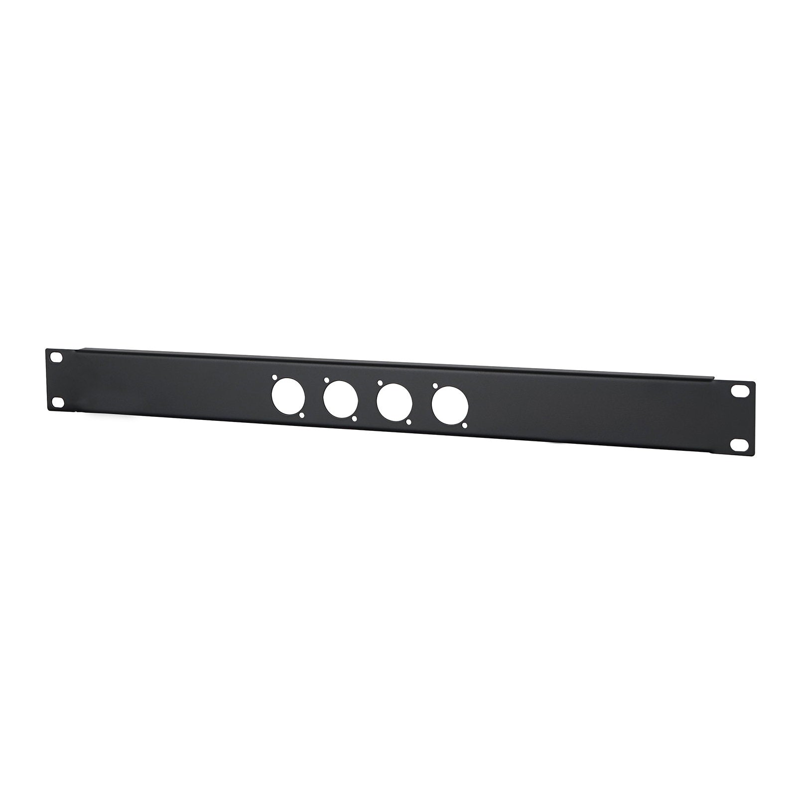 Penn Elcom 1U 19" Punched Rack Panel – 4 D Type (R1269/1UK/04) - Main View