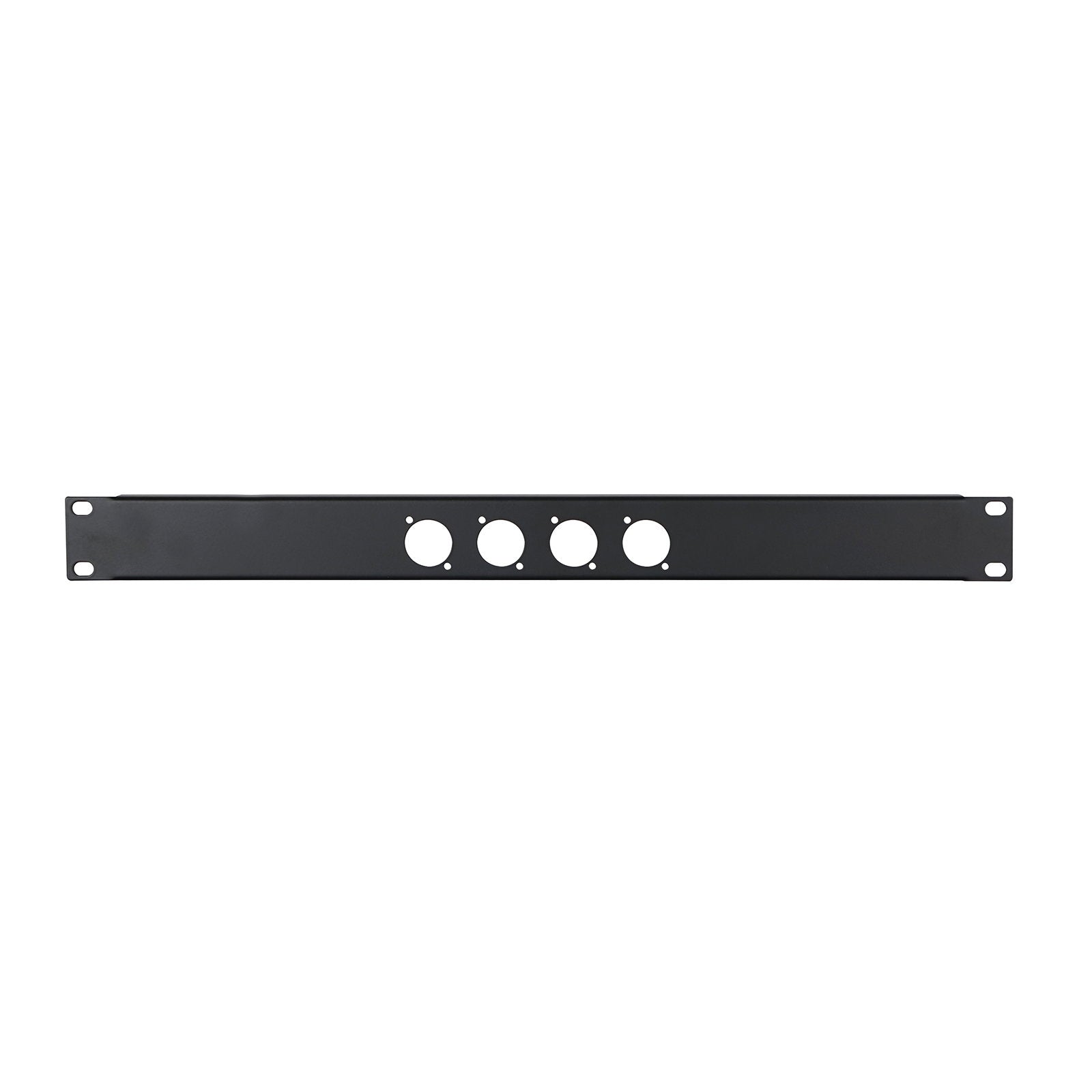 Penn Elcom 1U 19" Punched Rack Panel – 4 D Type (R1269/1UK/04) - Alternate View 1