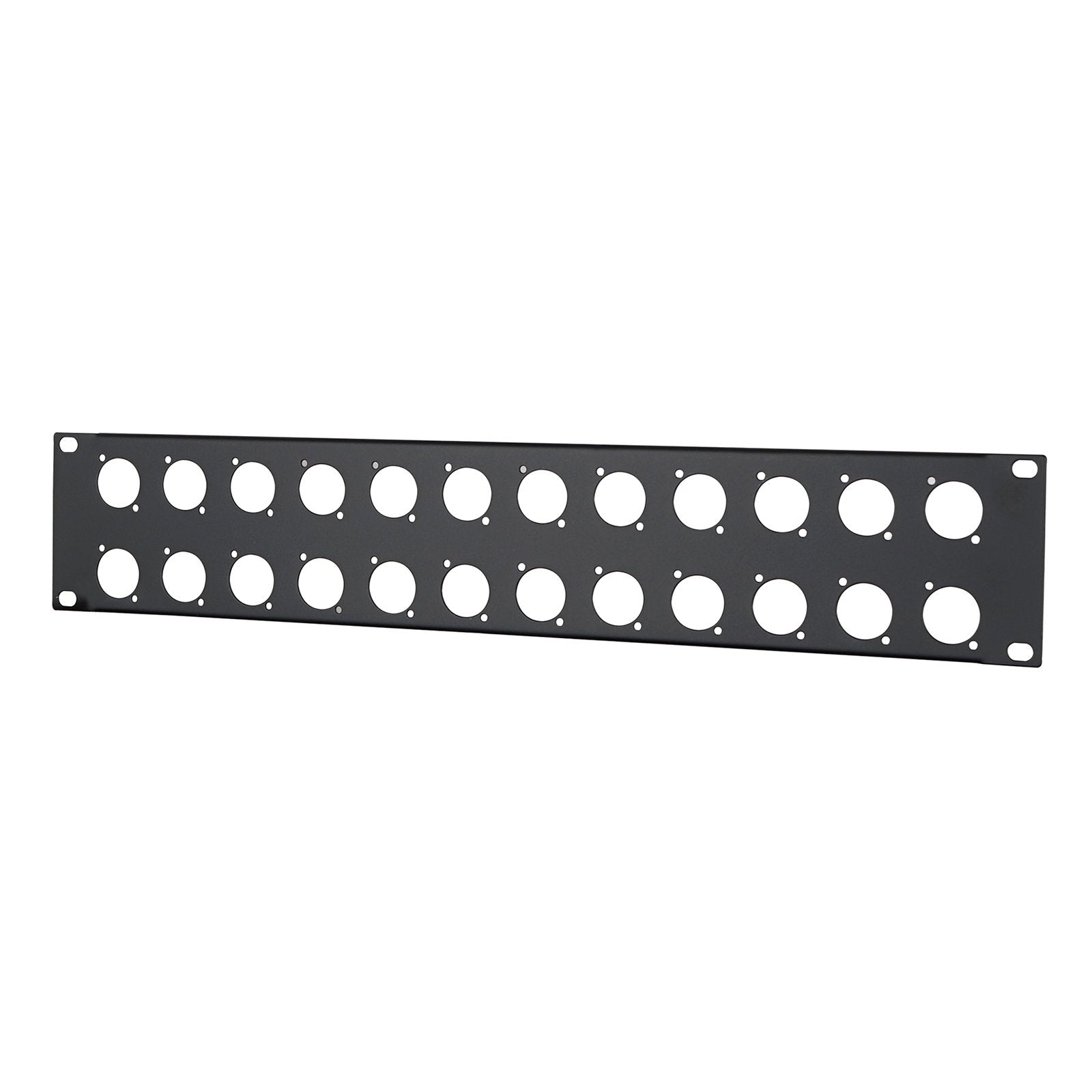 Penn Elcom 2U 19" Punched Rack Panel – 24 D Type (R1269/2UK/24) - Alternate View 1