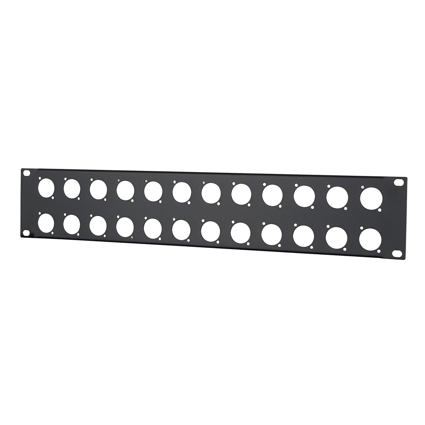 Penn Elcom 2U 19" Punched Rack Panel – 24 D Type (R1269/2UK/24) - Alternate View 1