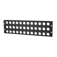 Penn Elcom 3U 19" Punched Rack Panel – 36 D Type (R1269/3UK/36) - Main View
