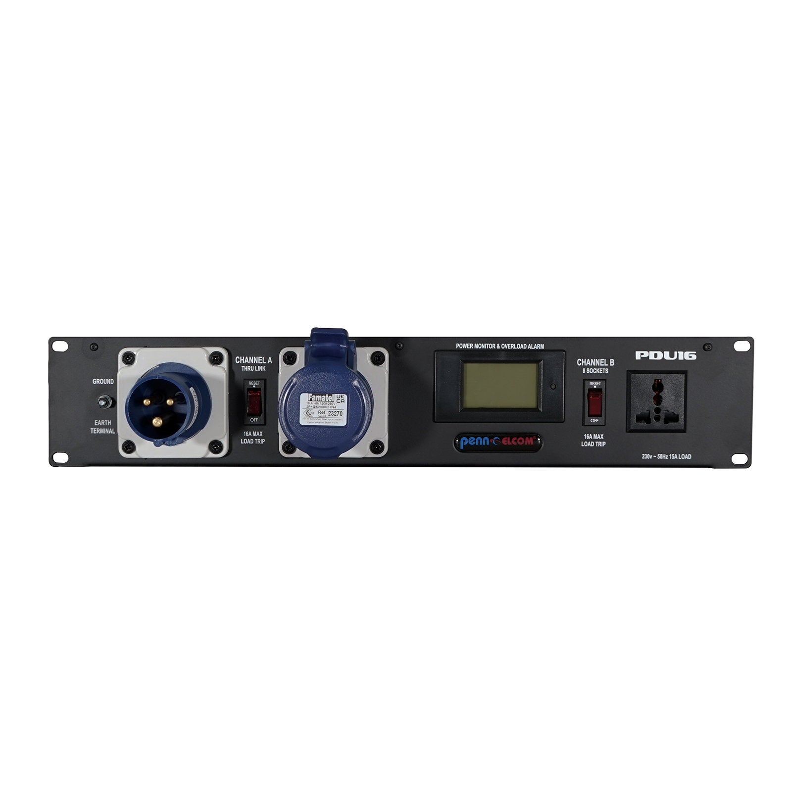Penn Elcom 2U Rackmount Power Distribution Unit (PDU16-UN) - Alternate View 3