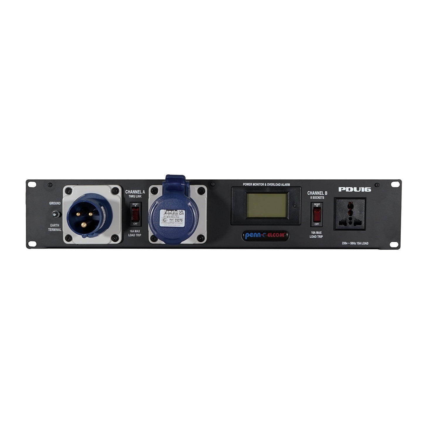 Penn Elcom 2U Rackmount Power Distribution Unit (PDU16-UN) - Alternate View 3