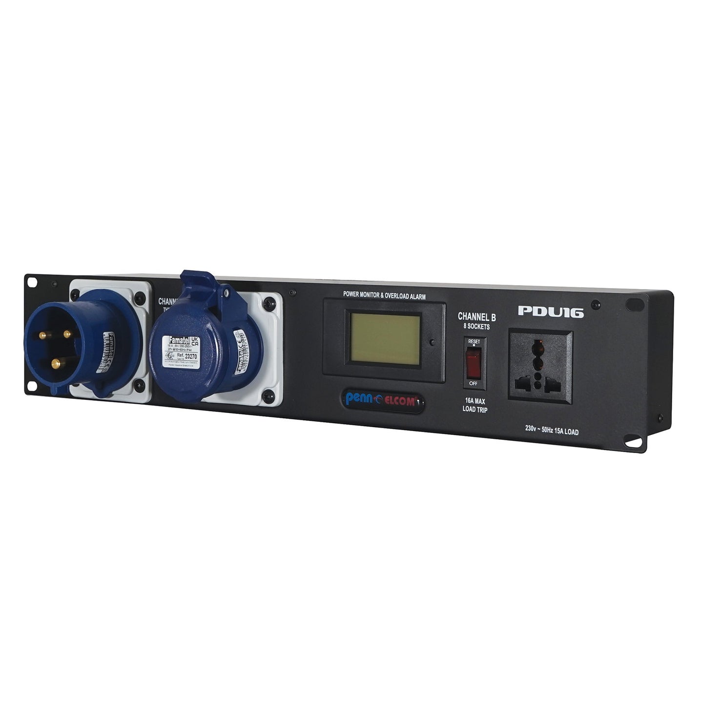 Penn Elcom 2U 32A Rackmount Power Distribution Unit (PDU16-UN32) - Alternate View 1