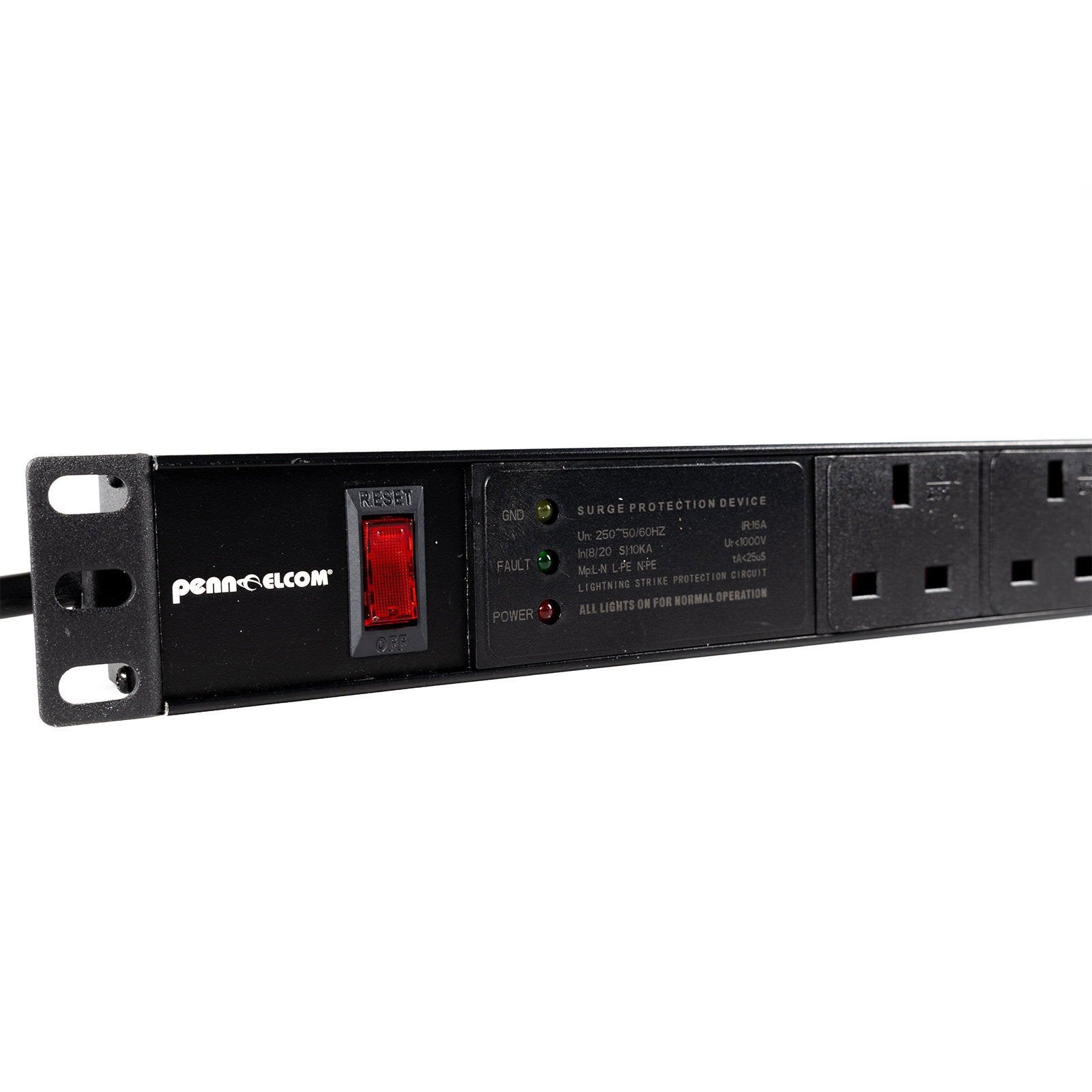 Penn Elcom 6-Way UK Plug Horizontal Rack Mount PDU (PDU6-UK) - Alternate View 4
