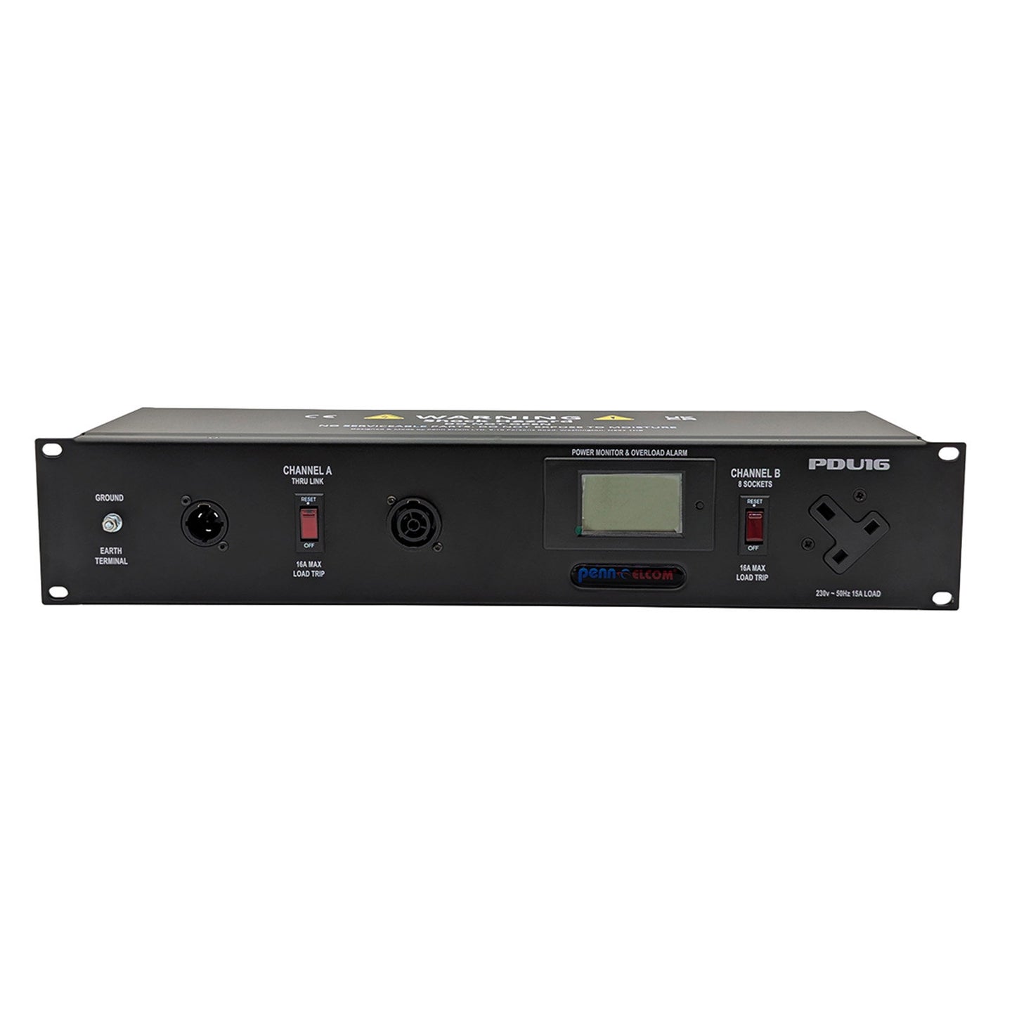 Penn Elcom 2U 19" Distribution Unit true1 In/Out with 8x 13A UK Sockets PDU16-UKTR1 - Main View