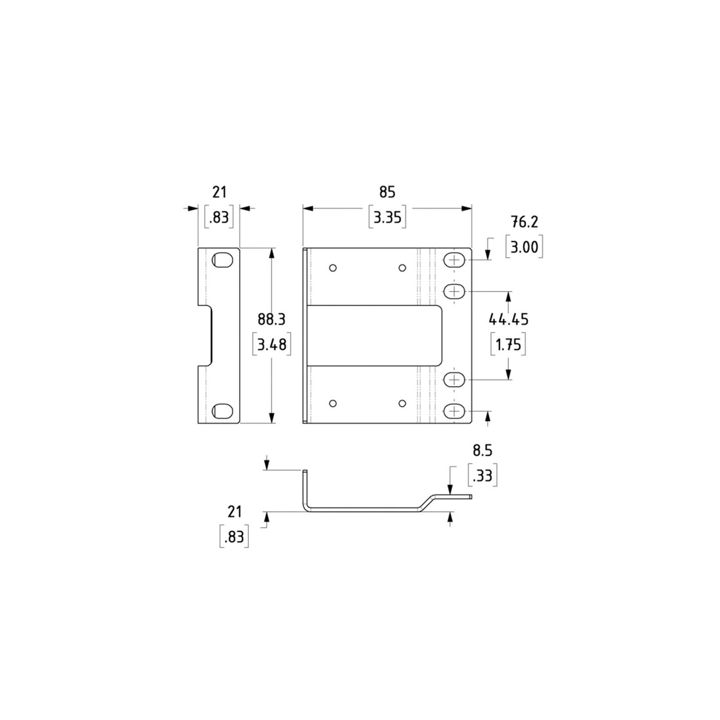 Penn Elcom Rack Drawer Rear Support Kit (R2292-RSB-KIT) - Main View
