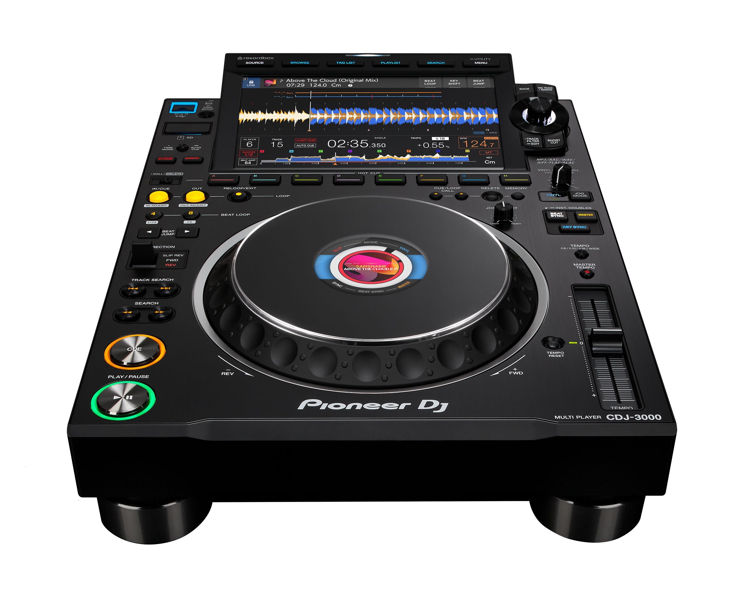 Pioneer DJ CDJ-3000 Pro MPU-Driven DJ Multi Player with 9 Touch Screen - view 2