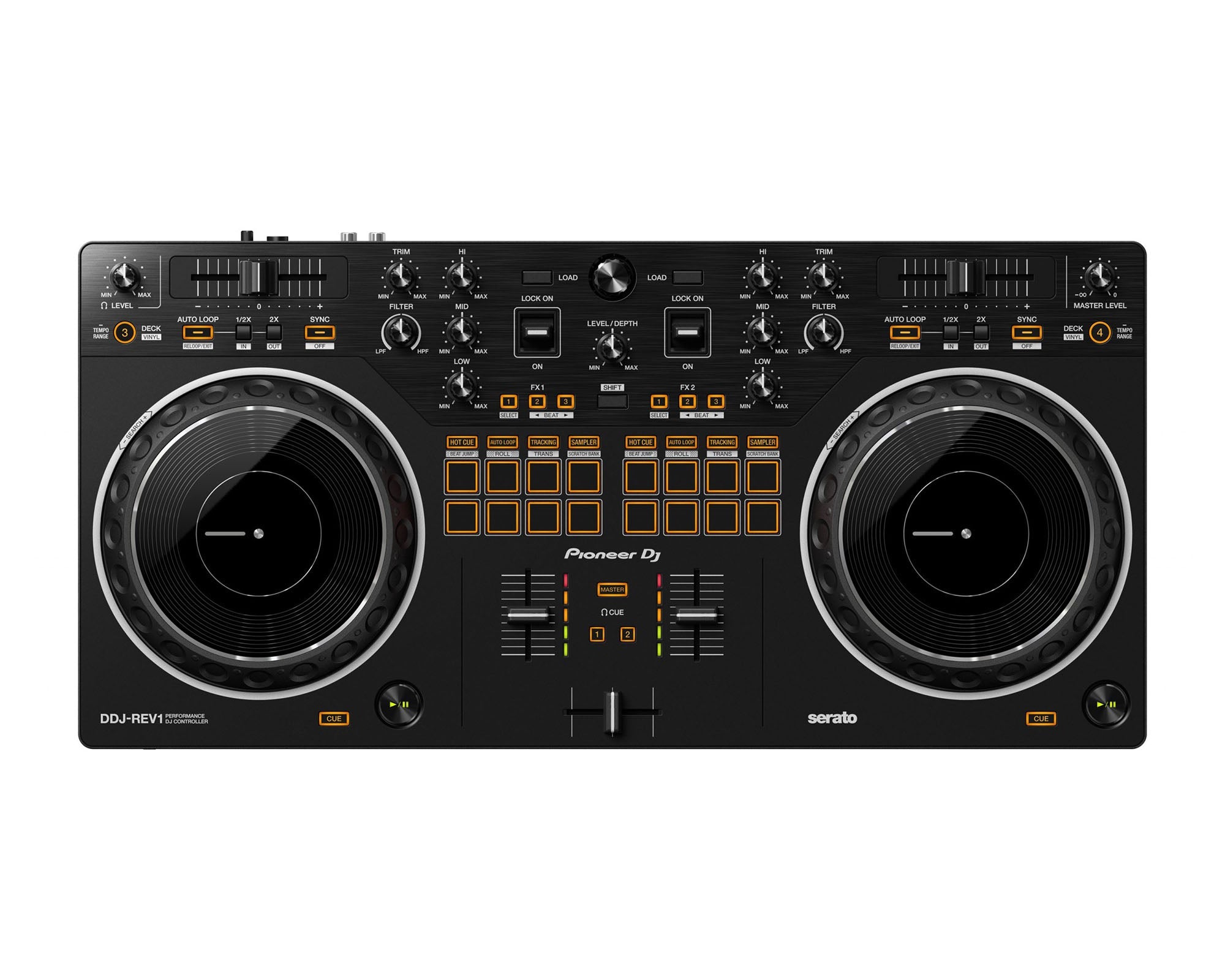 Pioneer DJ DDJ-REV1 2-Channel Battle-Style DJ Controller for Serato DJ Lite - Main