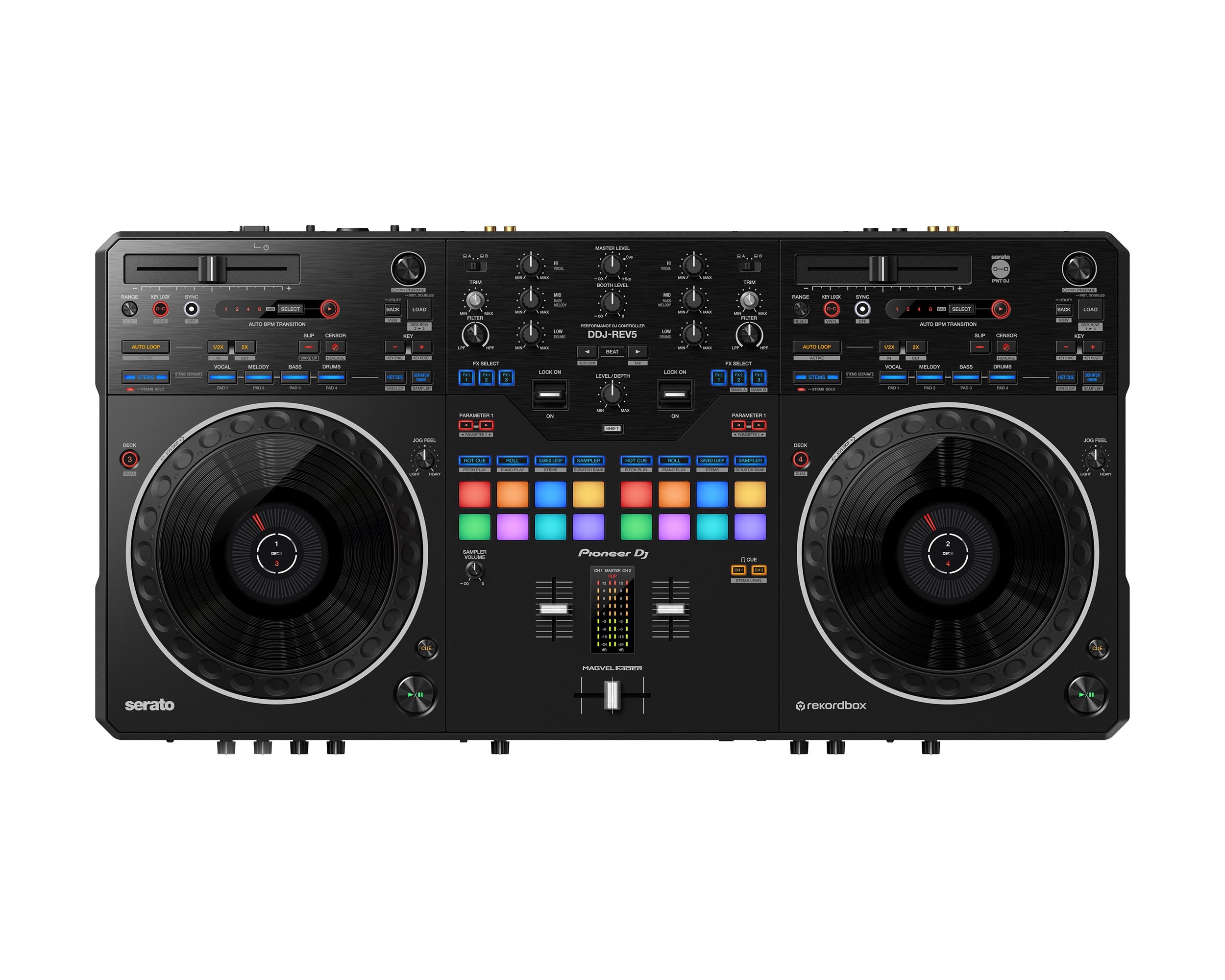 Pioneer DJ DDJ-REV5 2-Channel Battle-Style DJ Controller rekordbox / Serato - Main