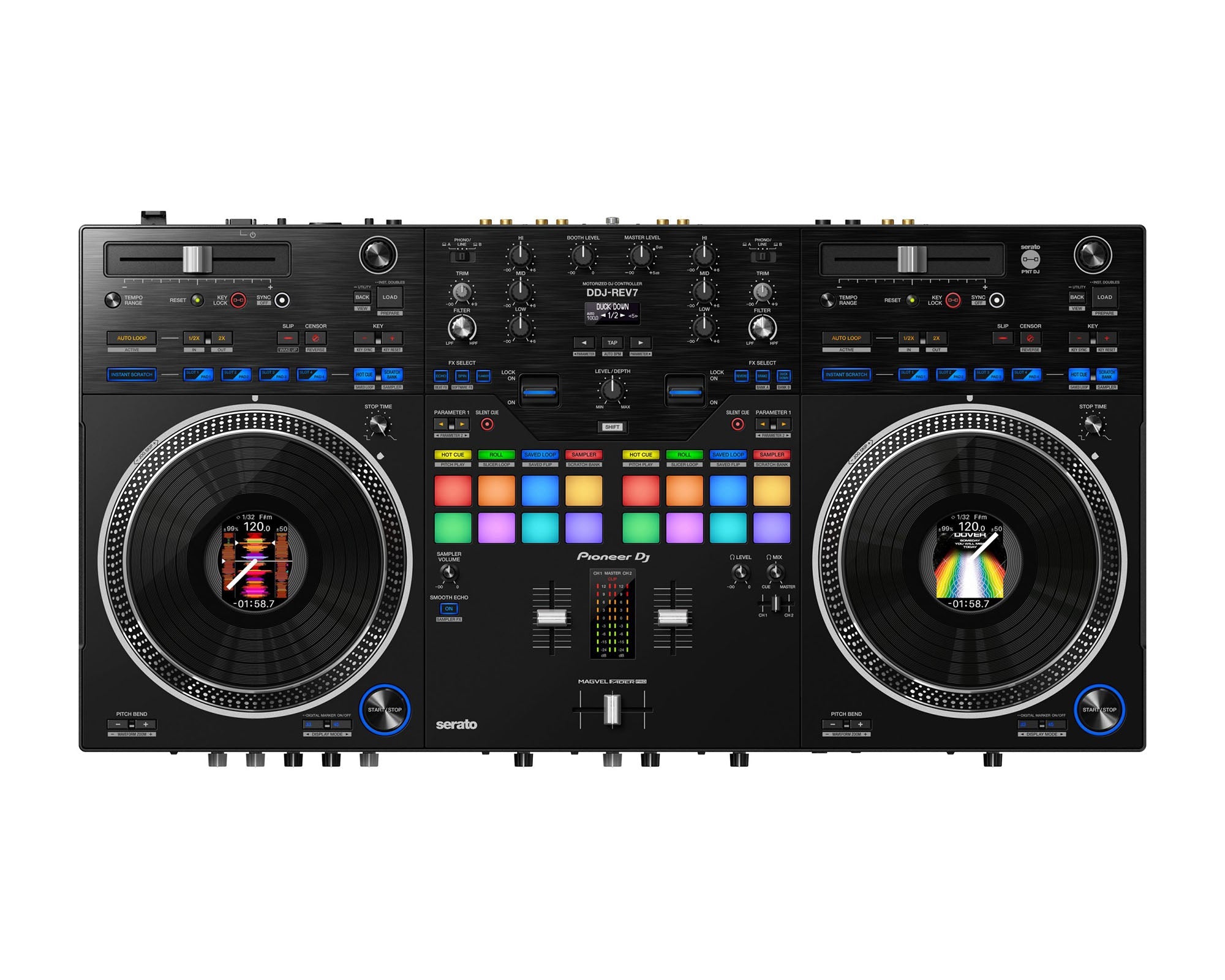 Pioneer DJ DDJ-REV7 2-Channel Battle-Style Pro DJ Controller Serato DJ Pro - Main