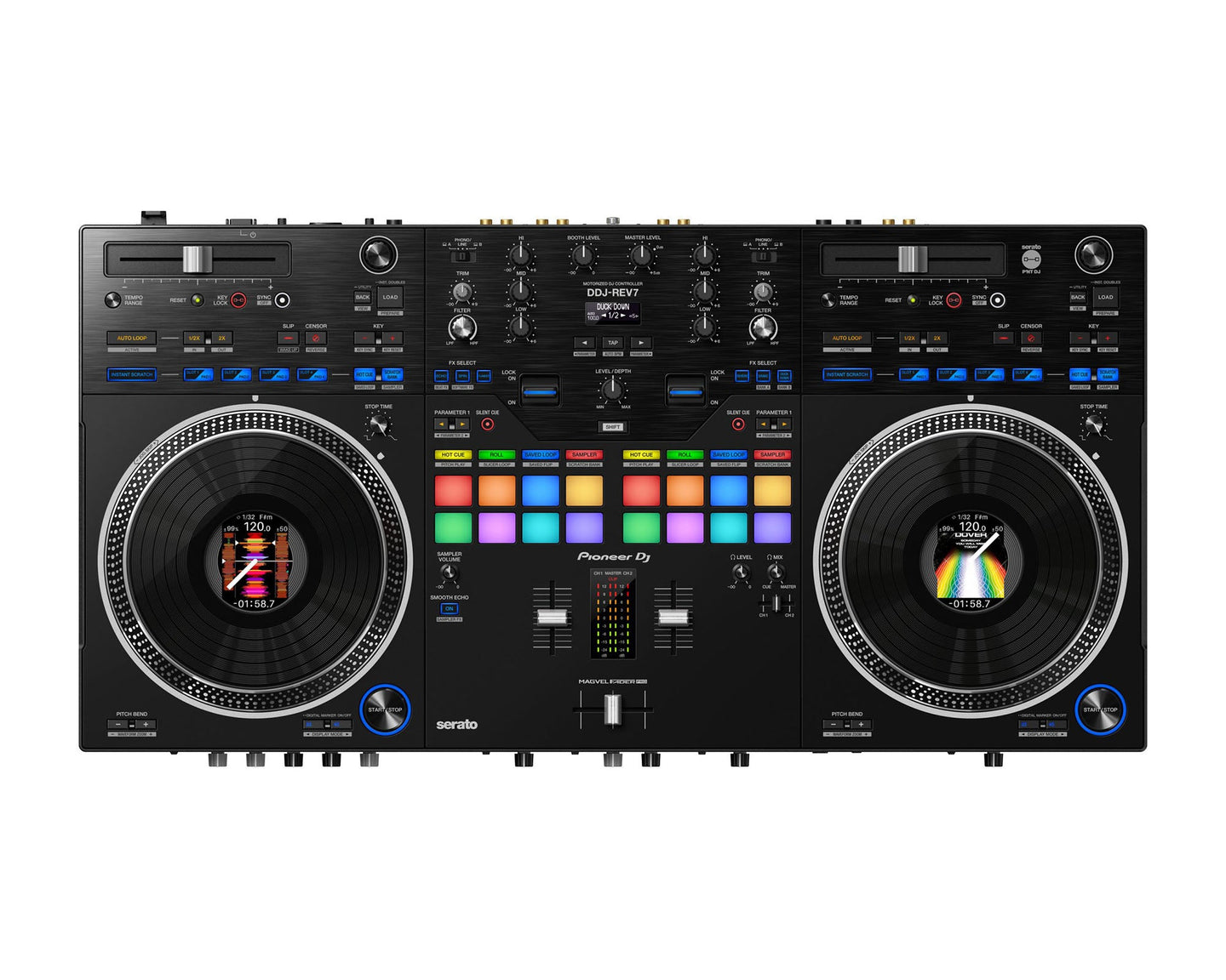 Pioneer DJ DDJ-REV7 2-Channel Battle-Style Pro DJ Controller Serato DJ Pro - Main