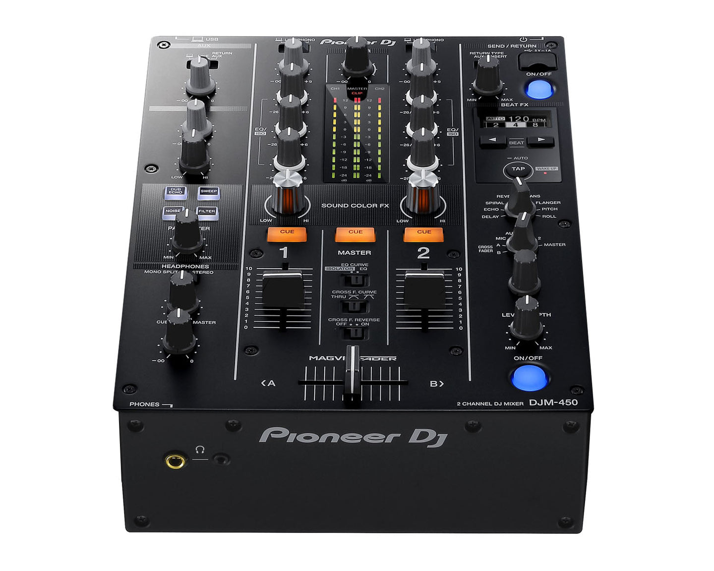 Pioneer DJ DJM-450K 2Ch DJ Mixer with USB and On-Board Effects BLACK - view 1