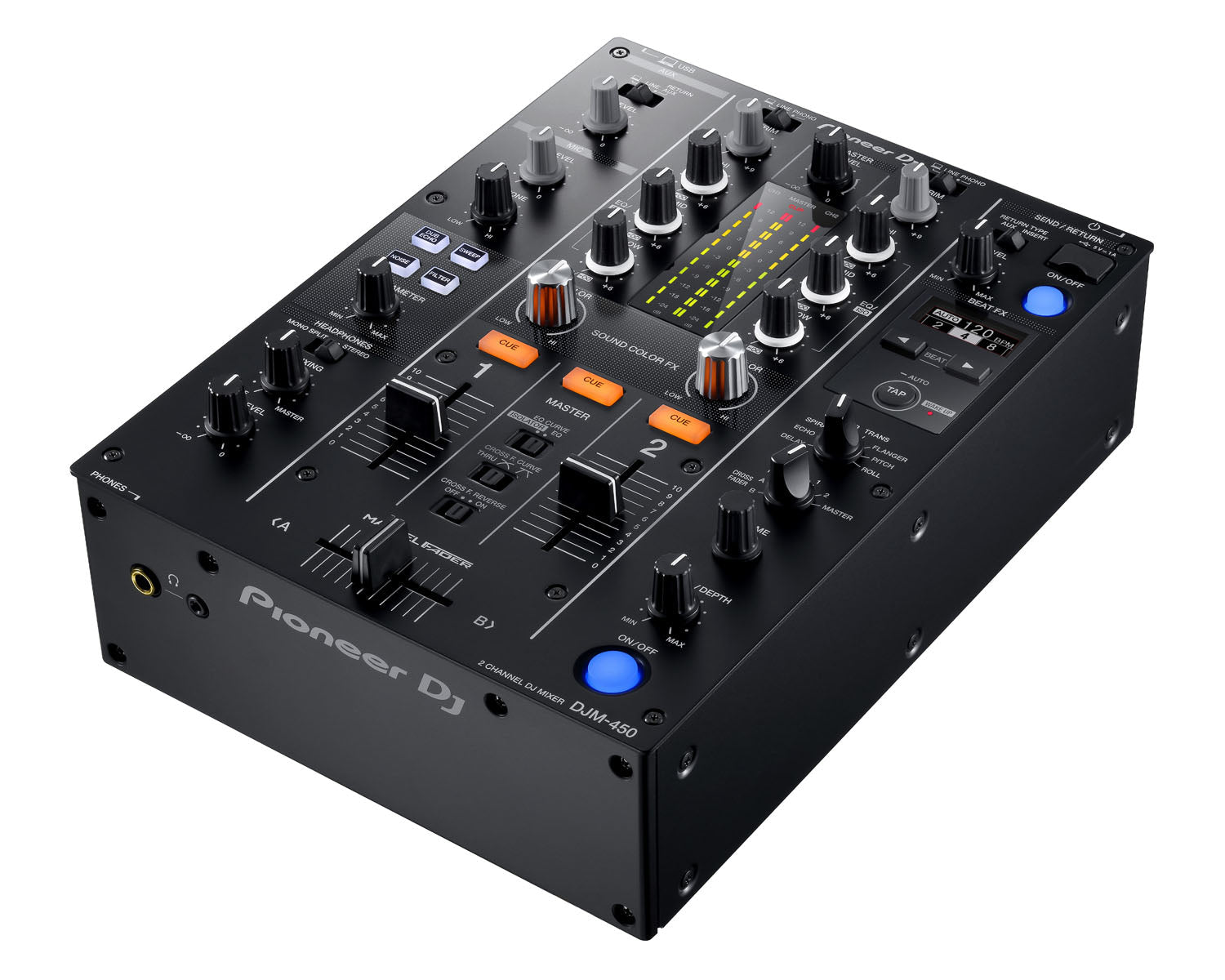 Pioneer DJ DJM-450K 2Ch DJ Mixer with USB and On-Board Effects BLACK - view 2