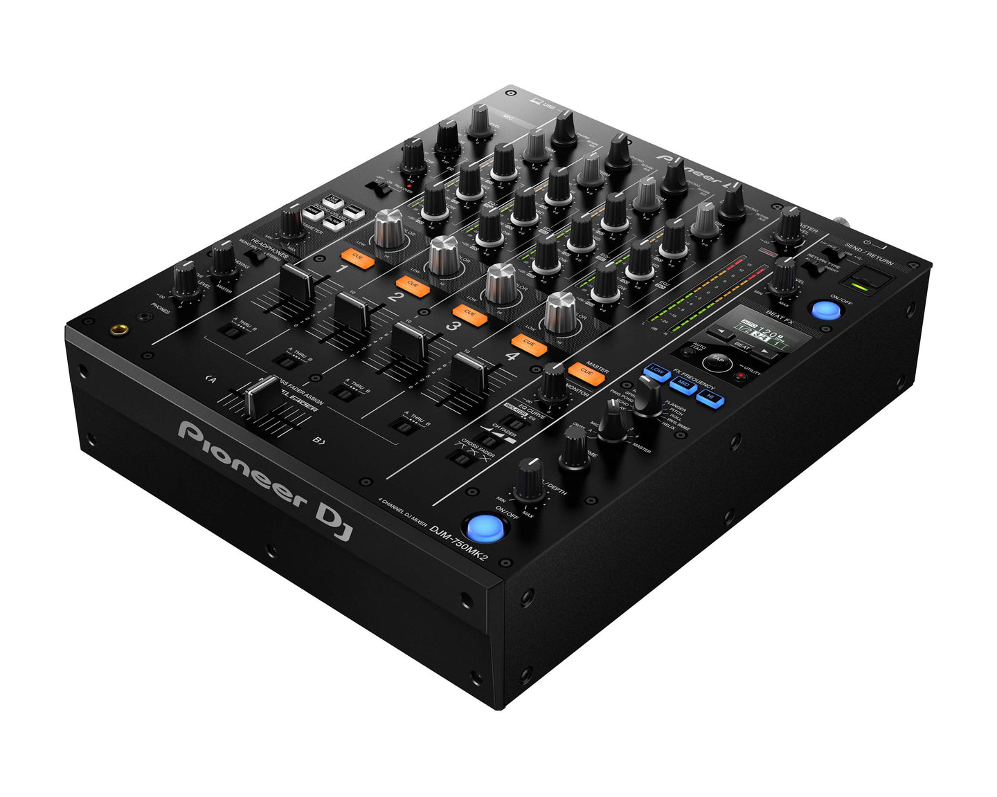 Pioneer DJ DJM-750MK2 4Ch 32-Bit Pro Mixer with rekordbox License BLACK - view 1