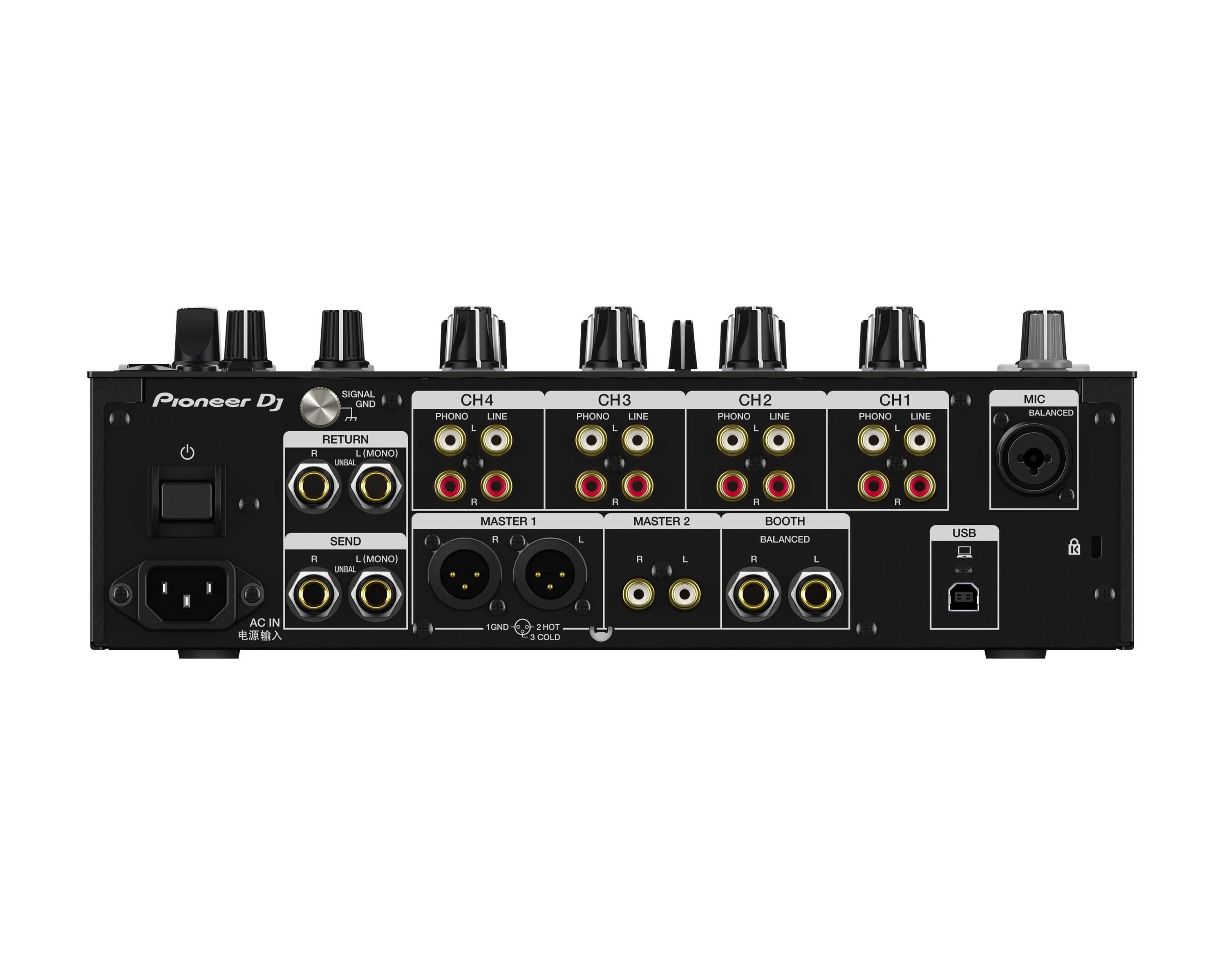 Pioneer DJ DJM-750MK2 4Ch 32-Bit Pro Mixer with rekordbox License BLACK - view 2