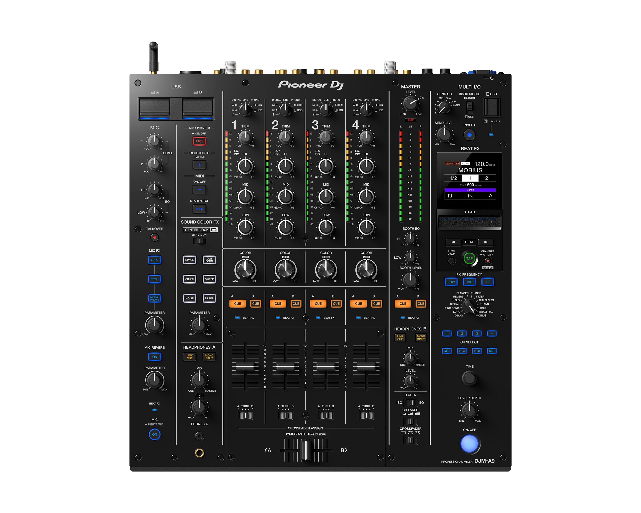 Pioneer DJ DJM-A9 4-Channel High-End Pro Digital DJ/Club Mixer - Main