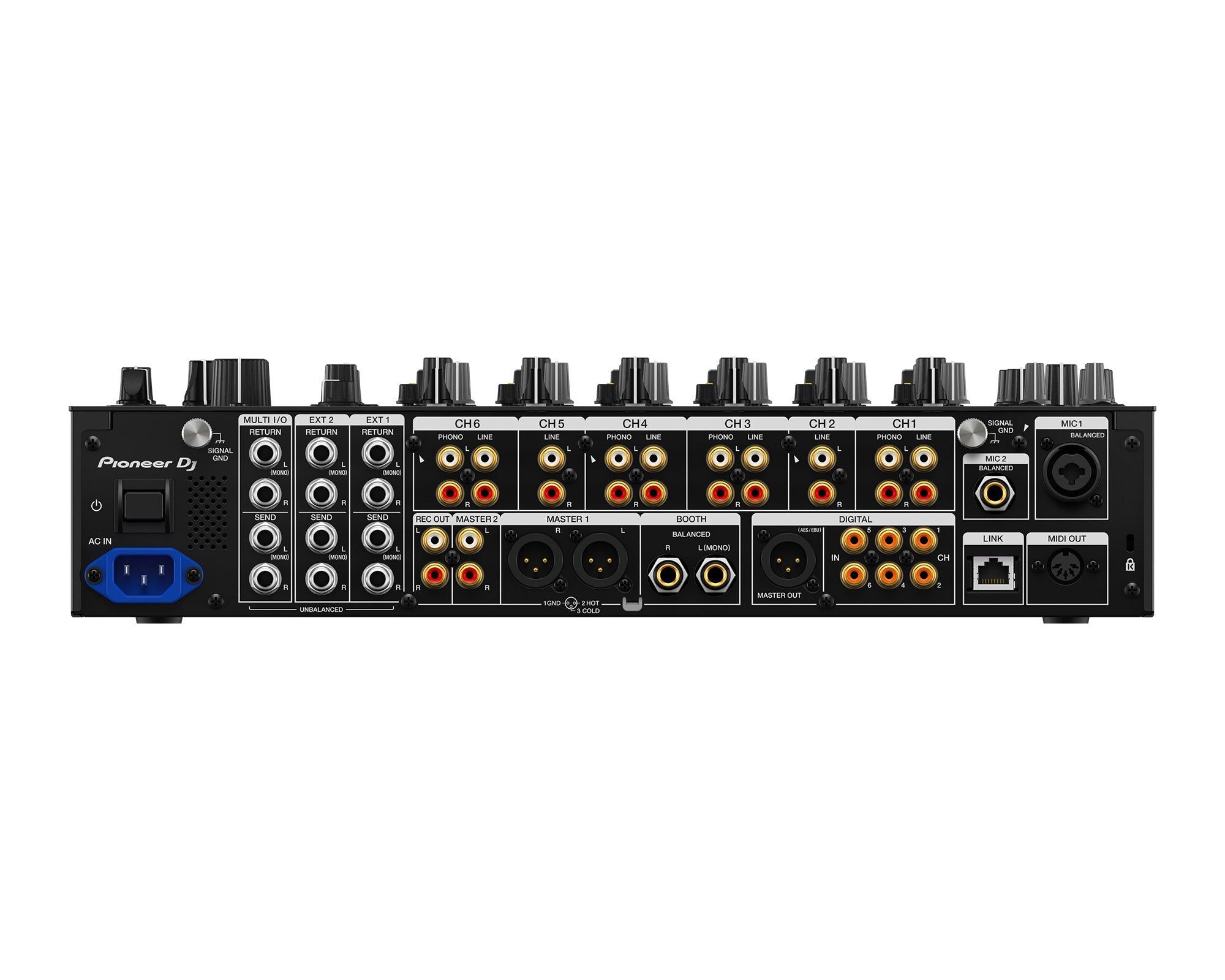 Pioneer DJ DJM-V10-LF 6Ch Pro DJ Mixer Long Faders and Optimised Curves - view 3