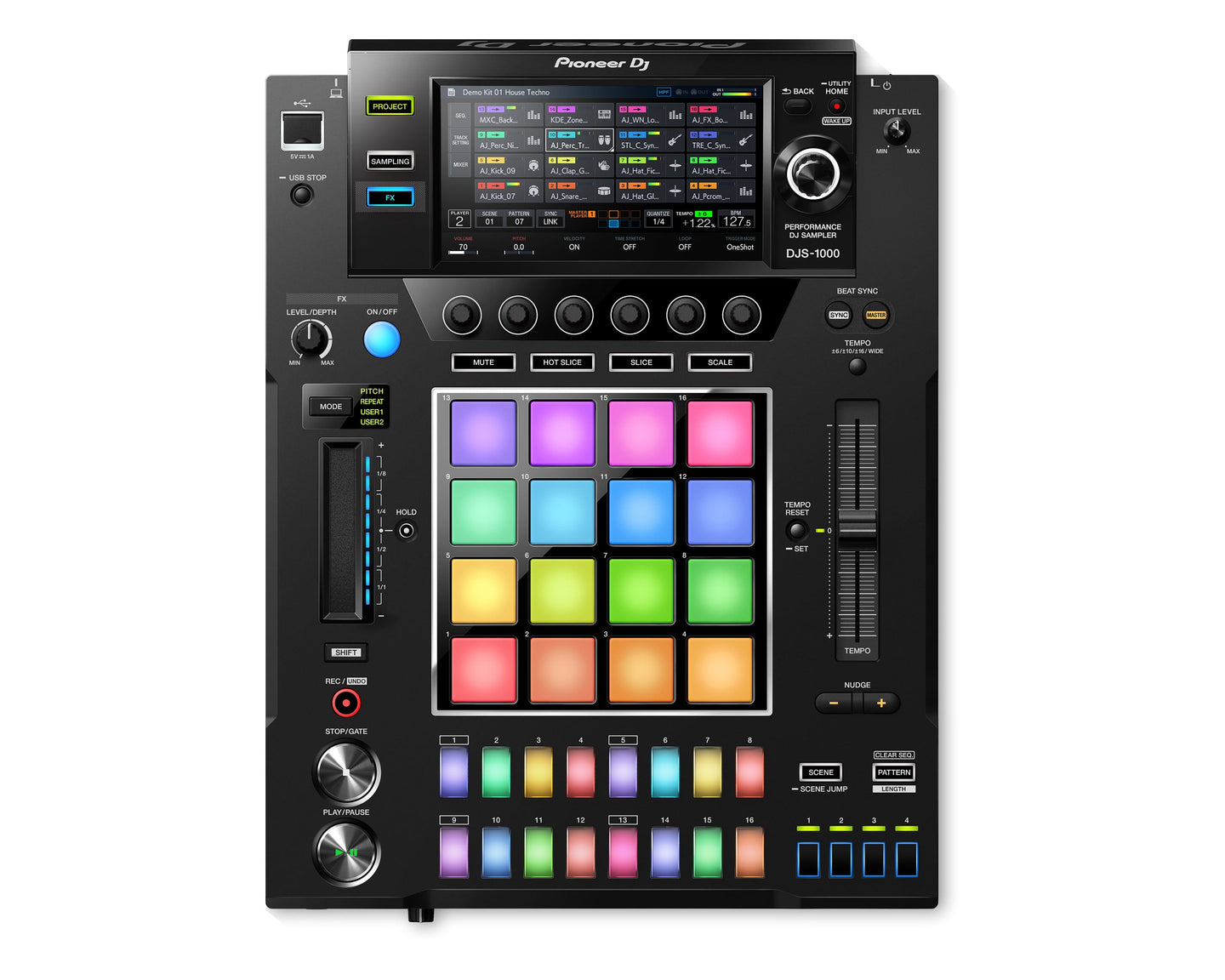 Pioneer DJ DJS-1000 DJ Standalone Sampler with 7" Touchscreen - Main