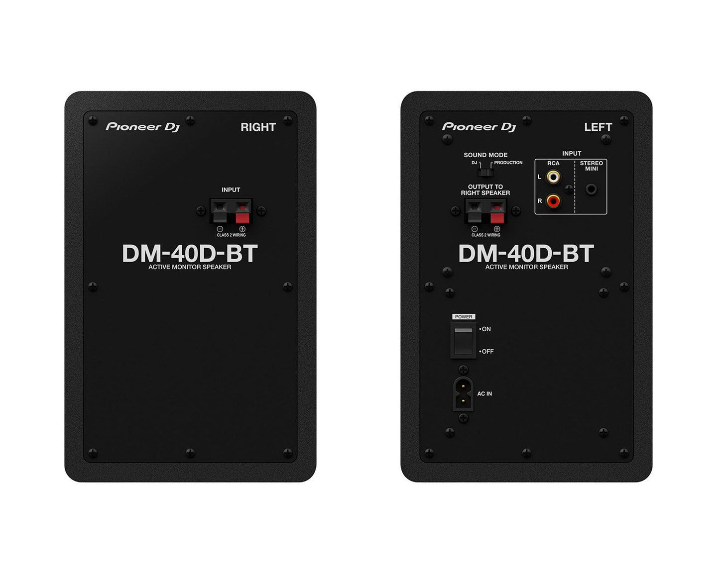 Pioneer DJ DM-40D-BT 4" 2-Way Class-D Active Monitor + Bluetooth PAIR Black - view 2