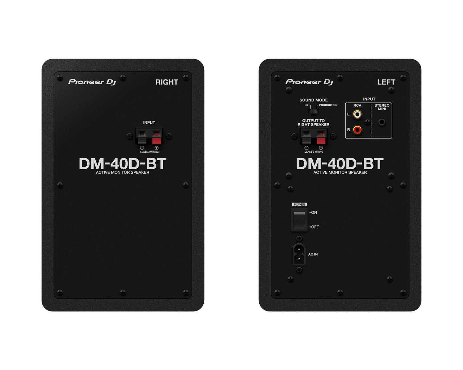 Pioneer DJ DM-40D-BT 4" 2-Way Class-D Active Monitor + Bluetooth PAIR Black - view 2