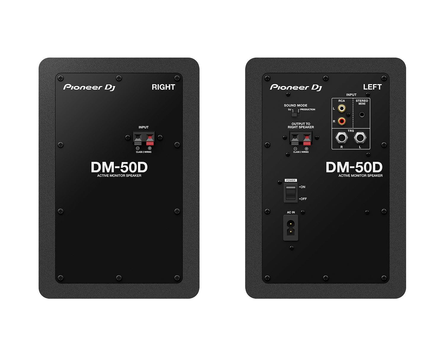 Pioneer DJ DM-50D 5" 2-Way Class-D Active Desktop Monitor 25W PAIR Black - view 2