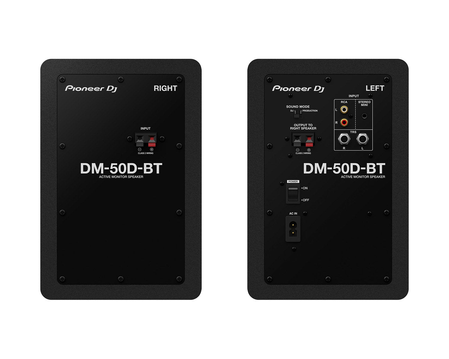 Pioneer DJ DM-50D-BT 5" 2-Way Class-D Active Monitor + Bluetooth PAIR Black - view 2