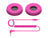 Pioneer DJ HC-CP08-V Coiled Cable and Ear Pads Pack for HDJ-CUE1 Pink - Main