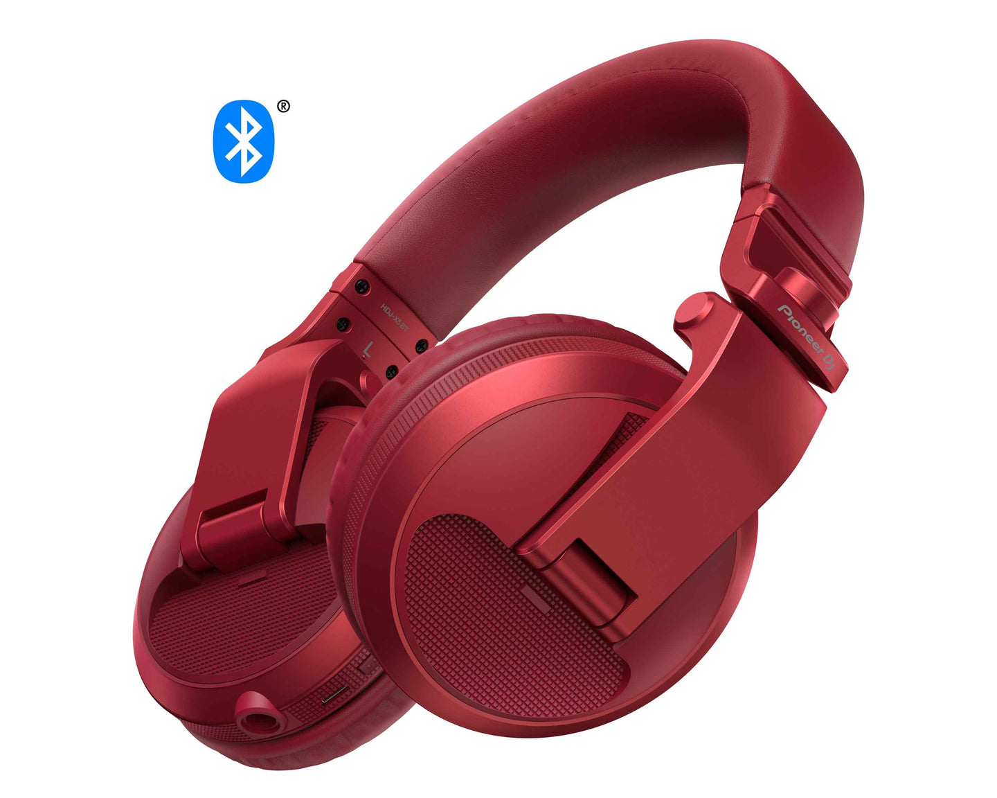 Pioneer DJ HDJ-X5BT-R Pro DJ Bluetooth Headphones with Swivel Ear Red - Main