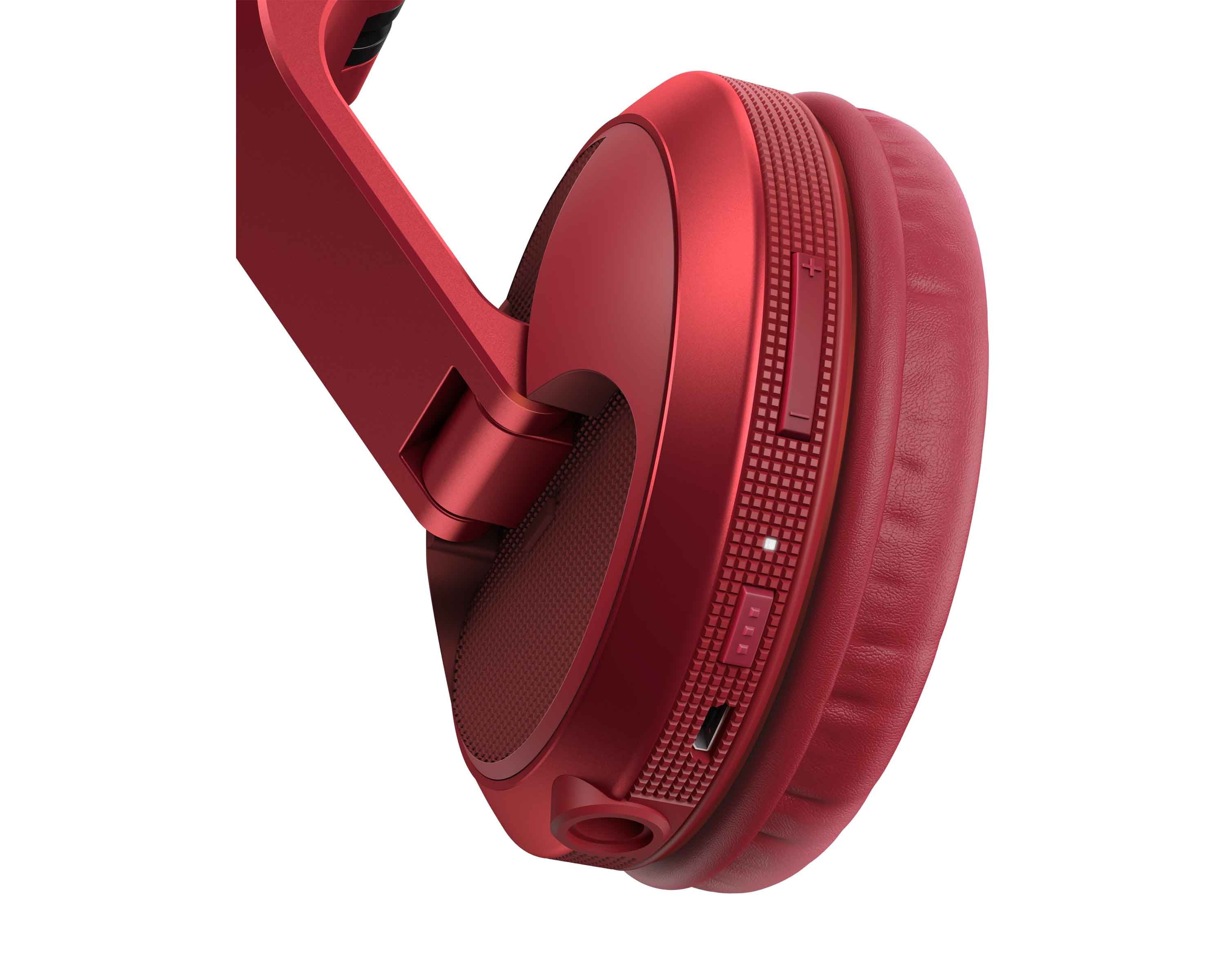 Pioneer DJ HDJ-X5BT-R Pro DJ Bluetooth Headphones with Swivel Ear Red - view 3