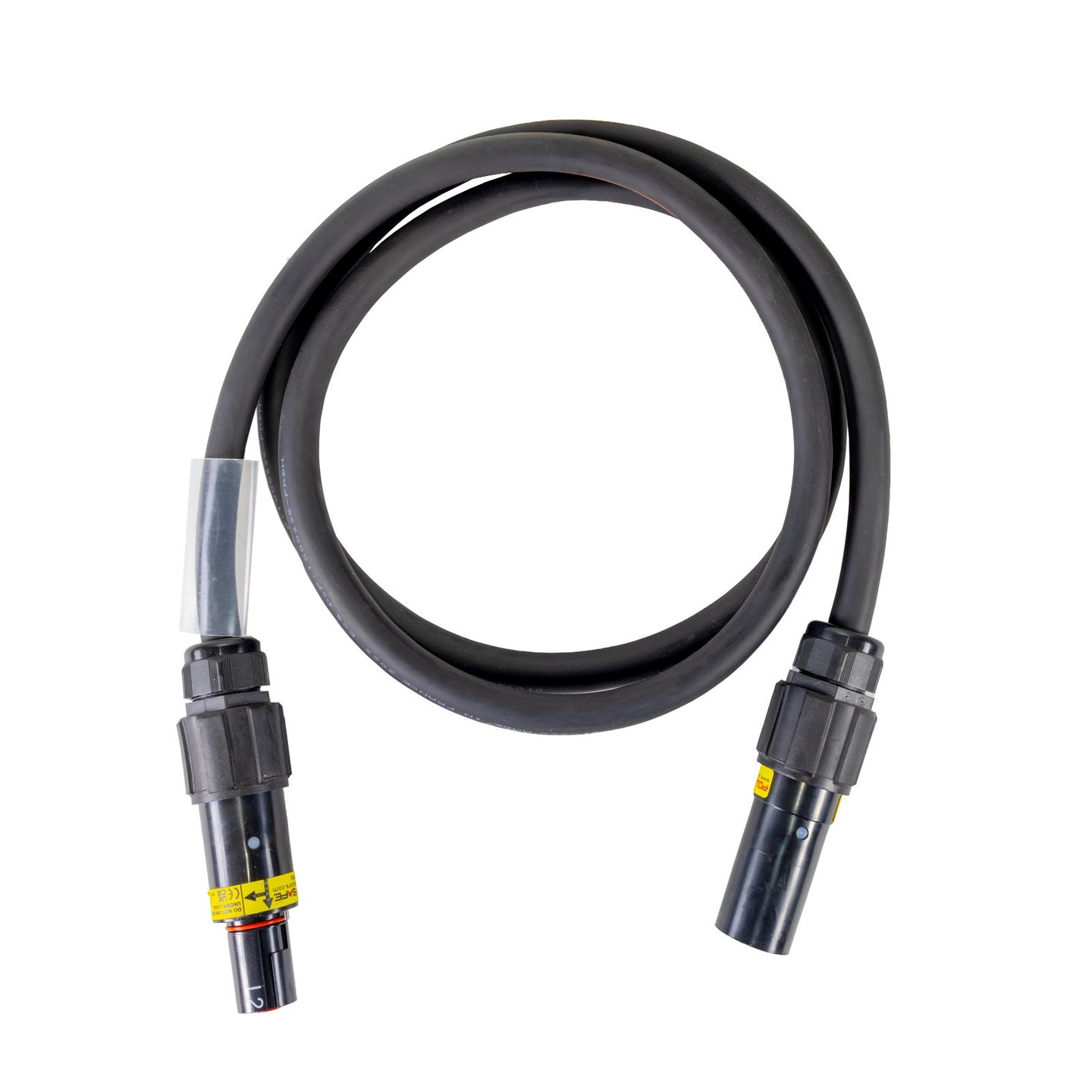 Elumen8 5m 120mm Powerlock Male Source - Female Drain L2 Black - Back Panel and Connections