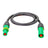 Elumen8 15m 120mm Powerlock Male Source - Female Drain Earth Green - Back Panel and Connections