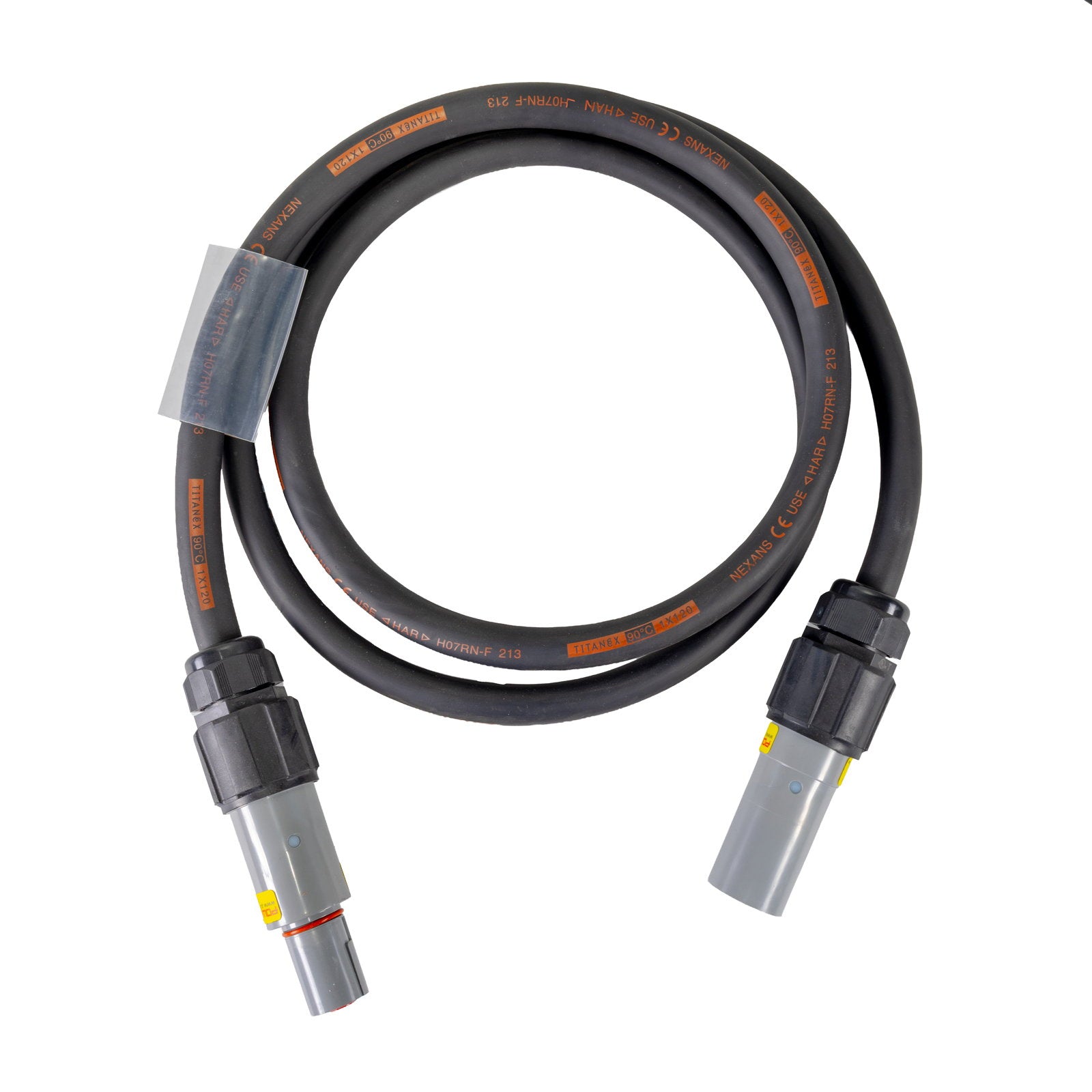 Elumen8 50m 120mm Powerlock Male Source - Female Drain L3 Grey - Alternate View 1