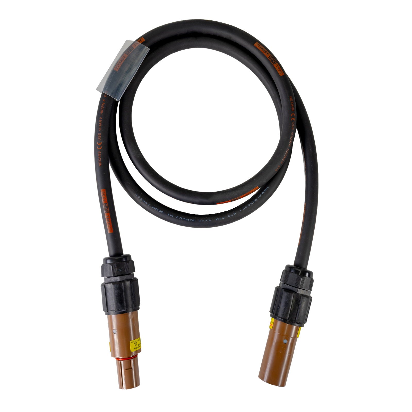 Elumen8 50m 150mm Powerlock Male Source - Female Drain L1 Brown - Alternate View 3