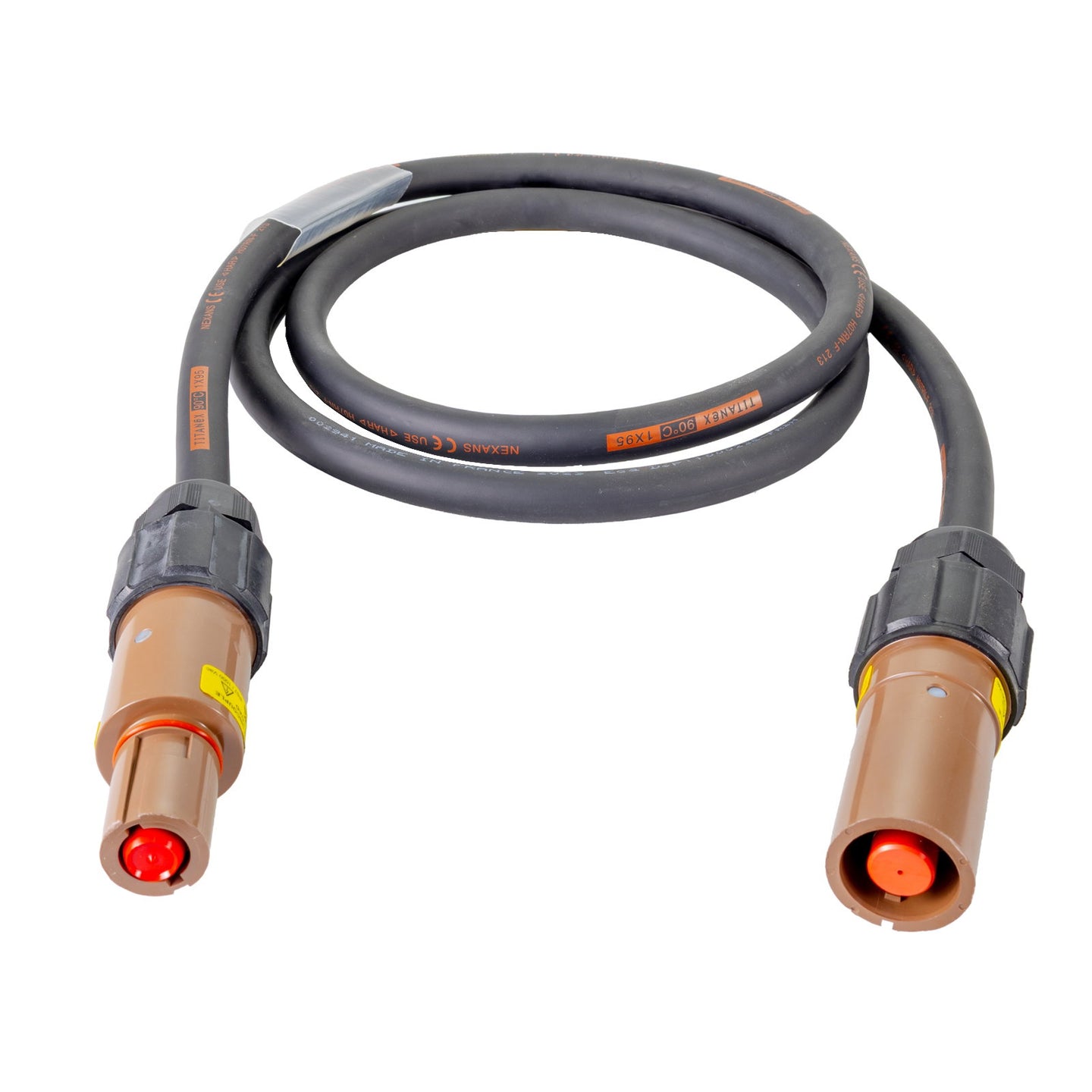 Elumen8 40m 150mm Powerlock Male Source - Female Drain L1 Brown - Alternate View 1