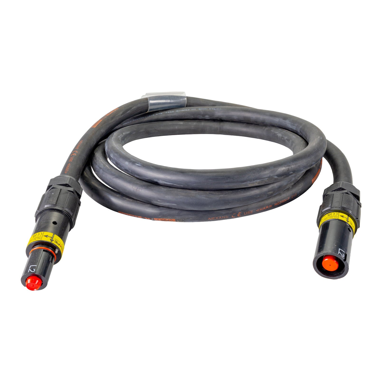 Elumen8 15m 240mm Powerlock Male Source - Female Drain L2 Black - Back Panel and Connections