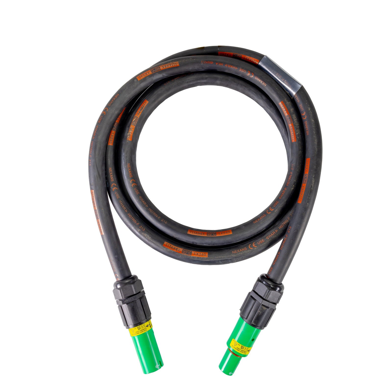 Elumen8 40m 240mm Powerlock Male Source - Female Drain Earth Green - Main View