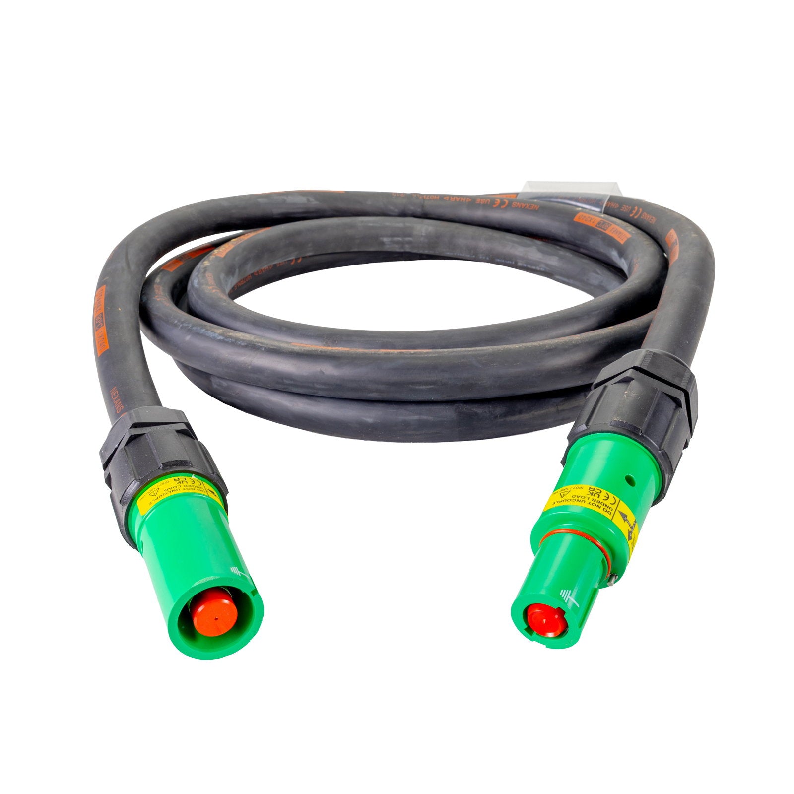 Elumen8 30m 240mm Powerlock Male Source - Female Drain Earth Green - Back Panel and Connections